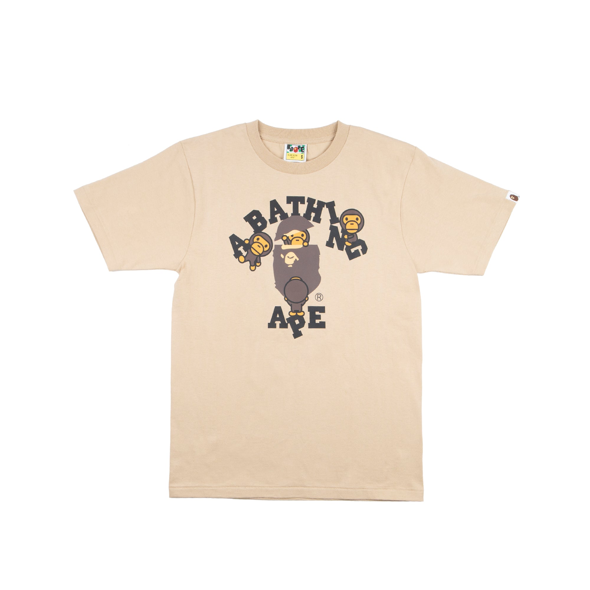 bape college tee white