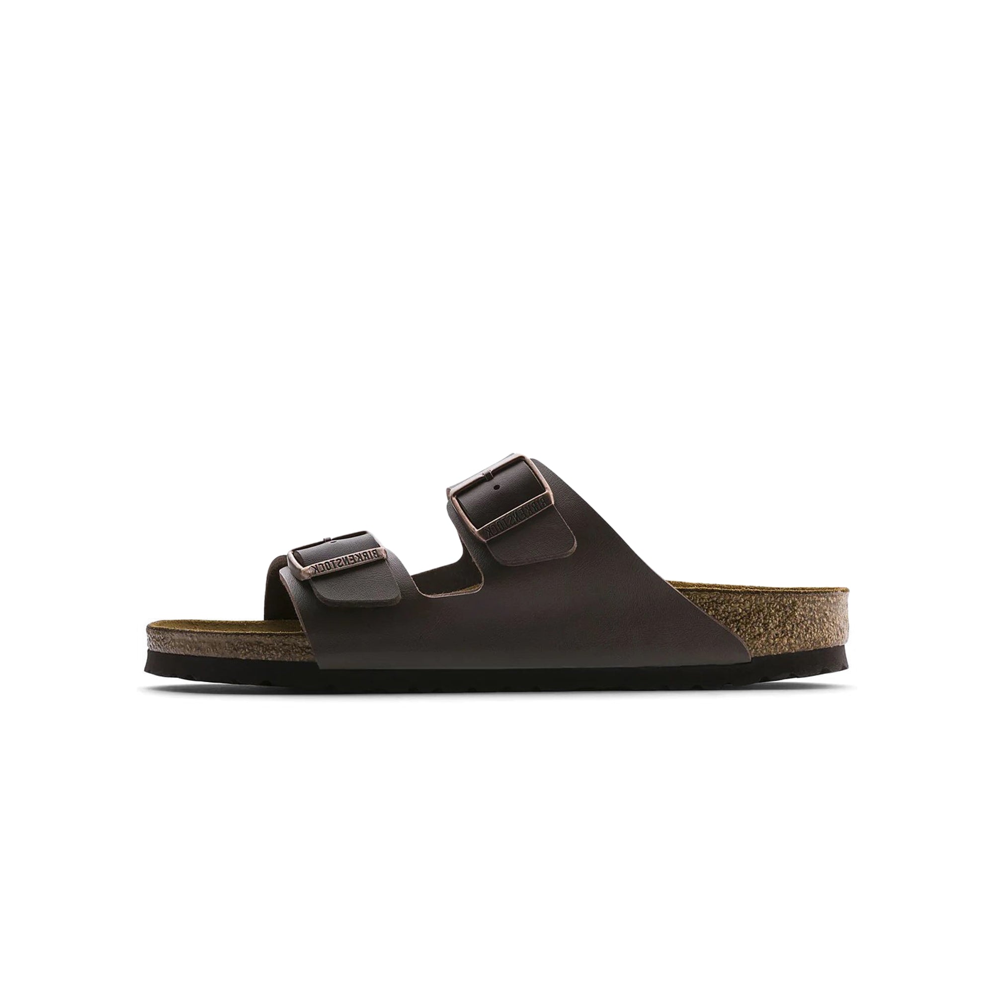 Buy Birkenstock Arizona Birko-Flor Brown Slippers - Main Image