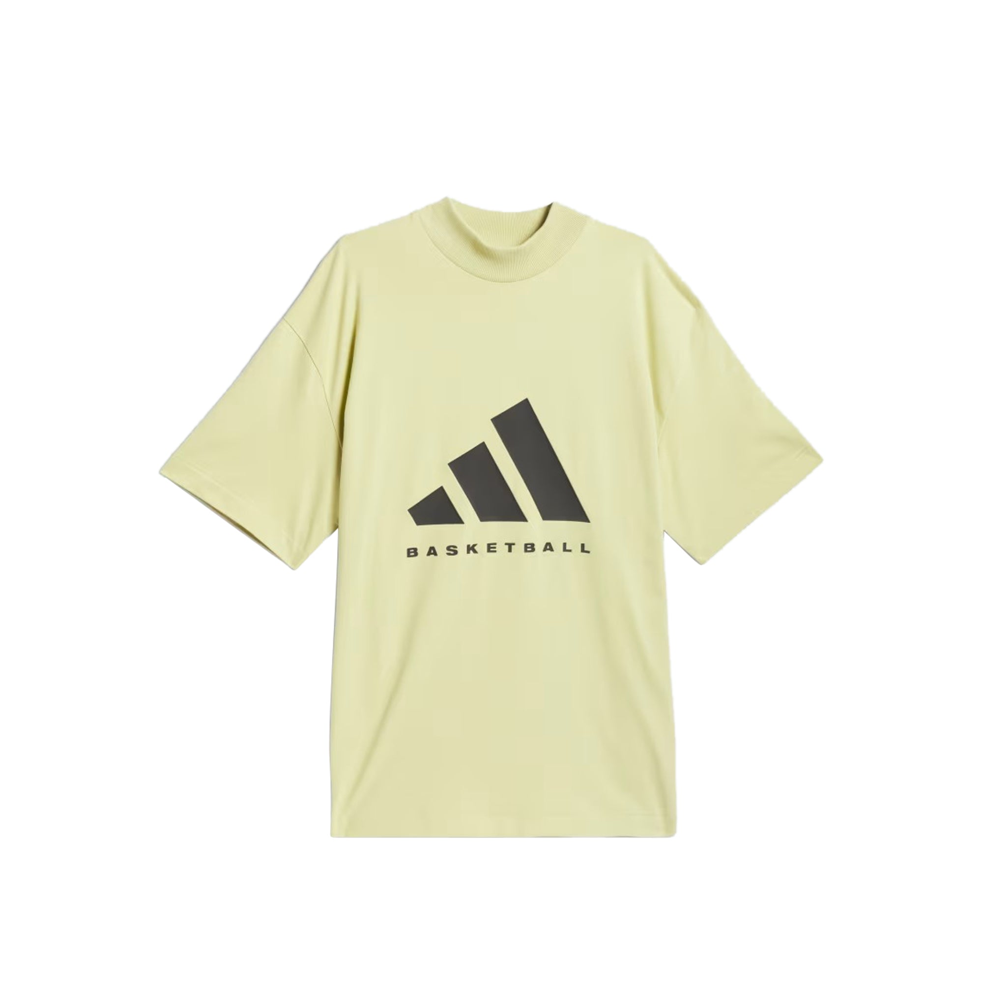 Buy Premium Adidas Mockneck Basketball Halo Gold Tee Online