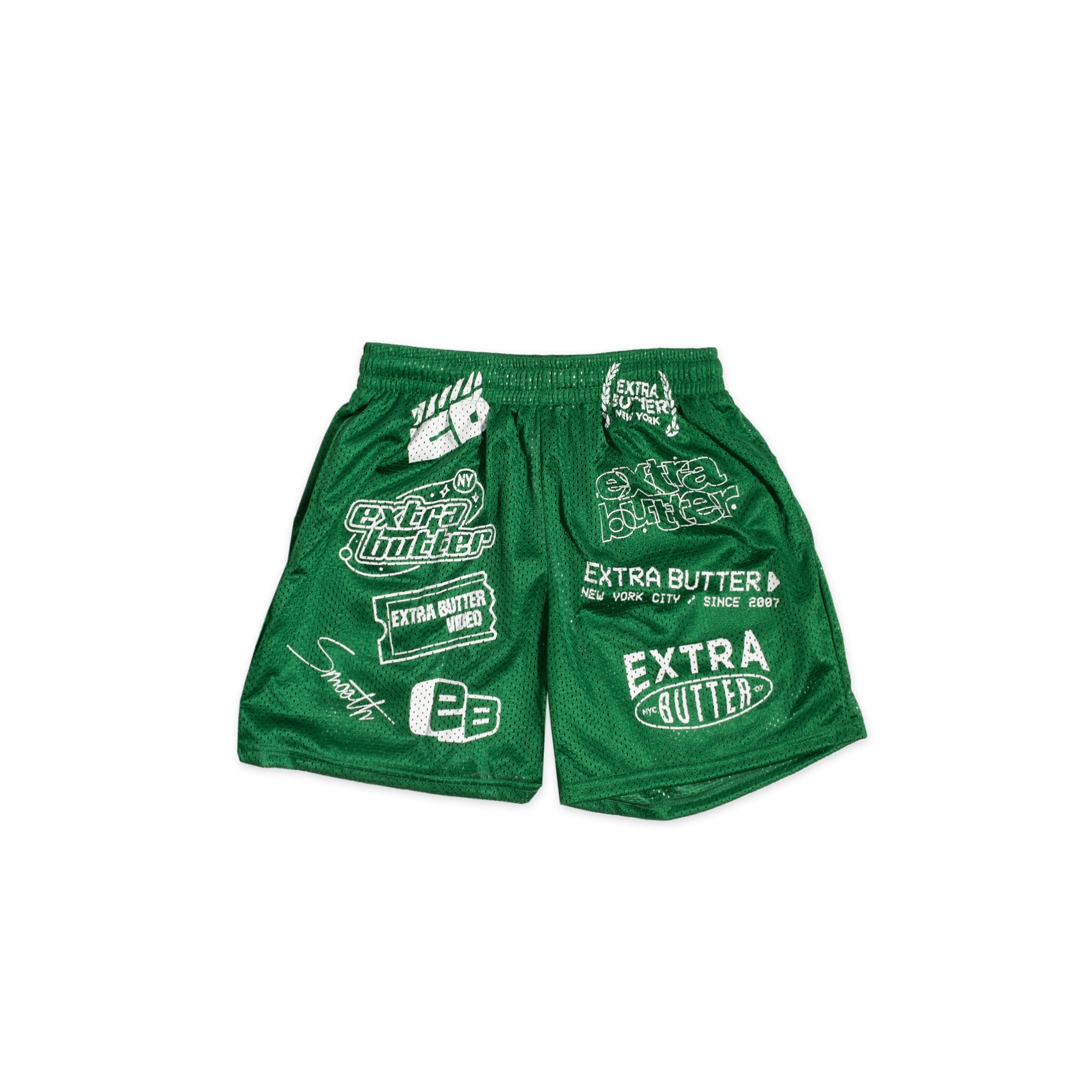 Buy Green Legacy Mesh Unisex Shorts Online Extra Butter India