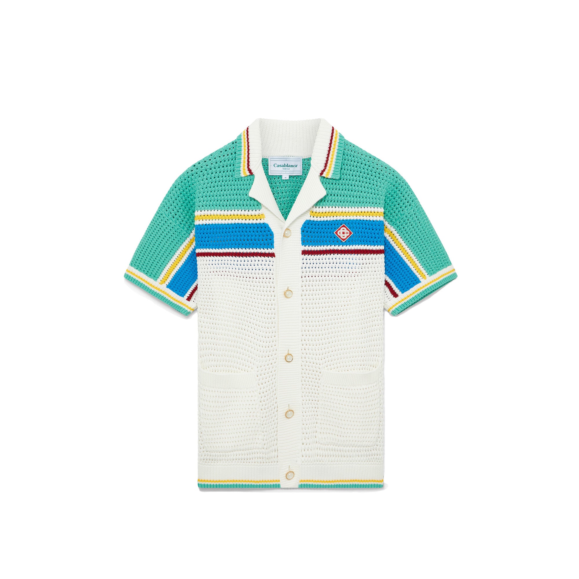 CasaBlanca Unisex Crochet Effect Tennis Shirt – Extra Butter India