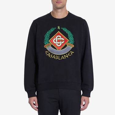 Casablanca Mens Casa Crest Embroidered Sweatshirt