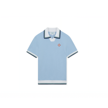 CasaBlanca Unisex Diamond Logo Pique Polo Shirt