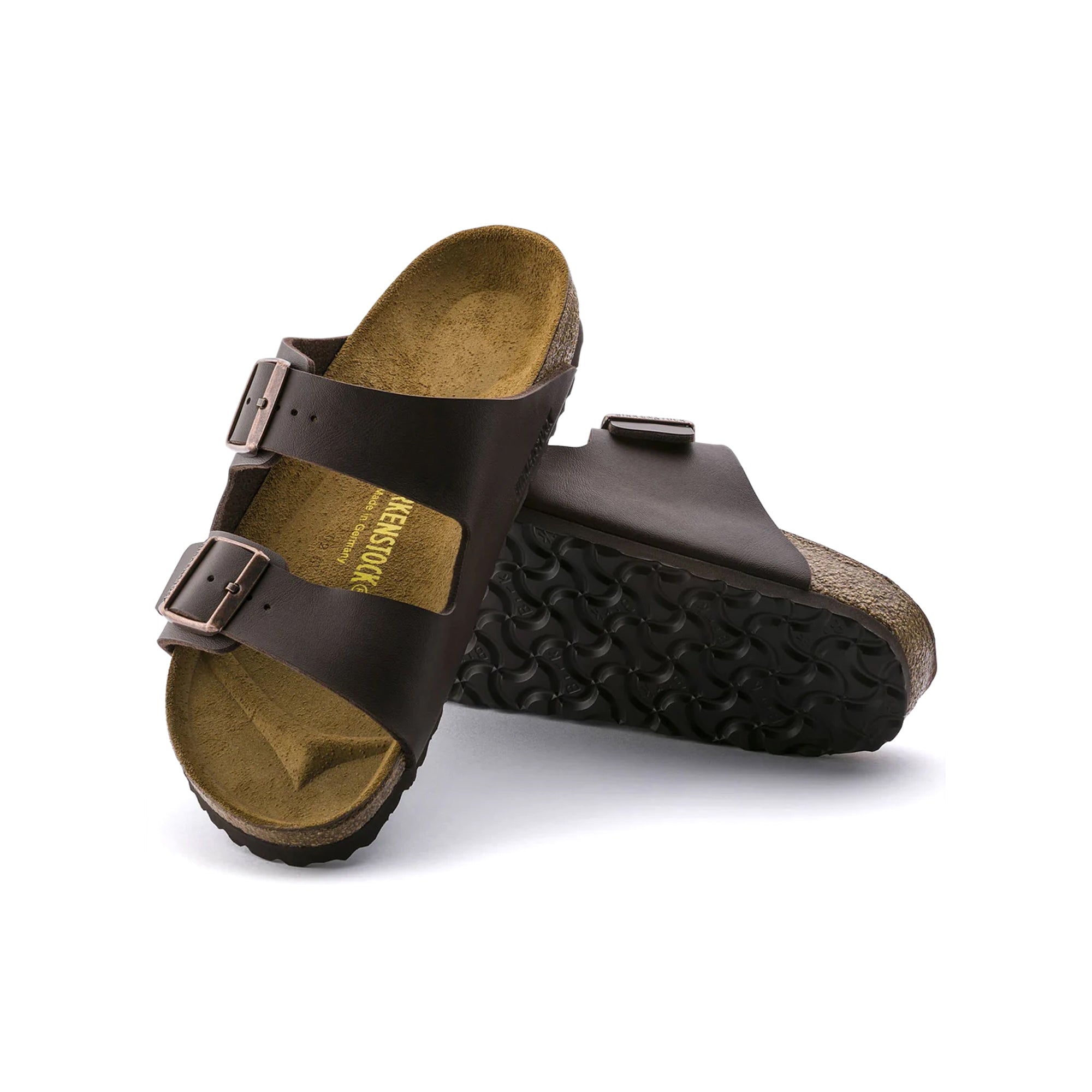 Birkenstock Unisex Arizona Birko-Flor Brown Slippers