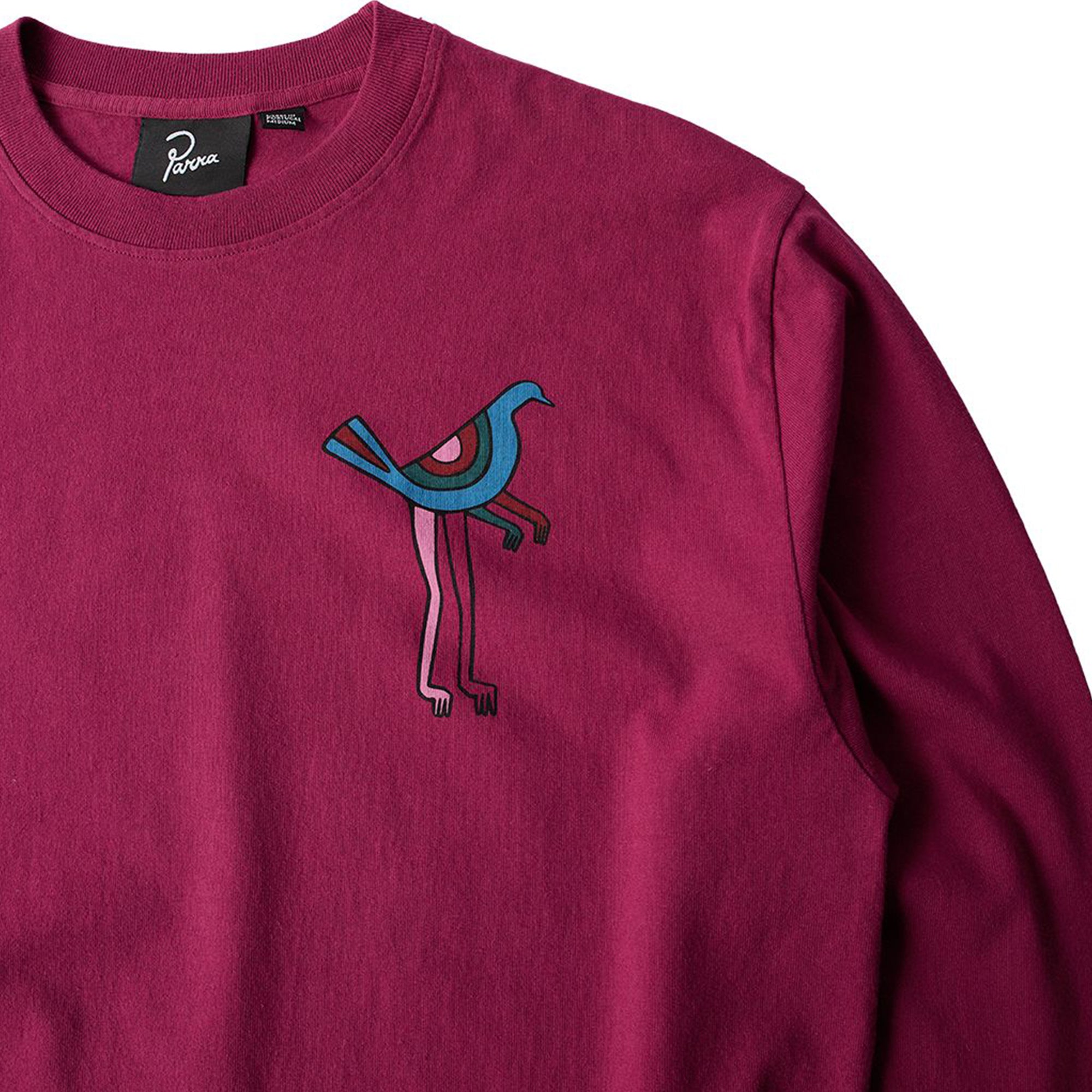 By Parra Unisex Wine and books long sleeve Tee