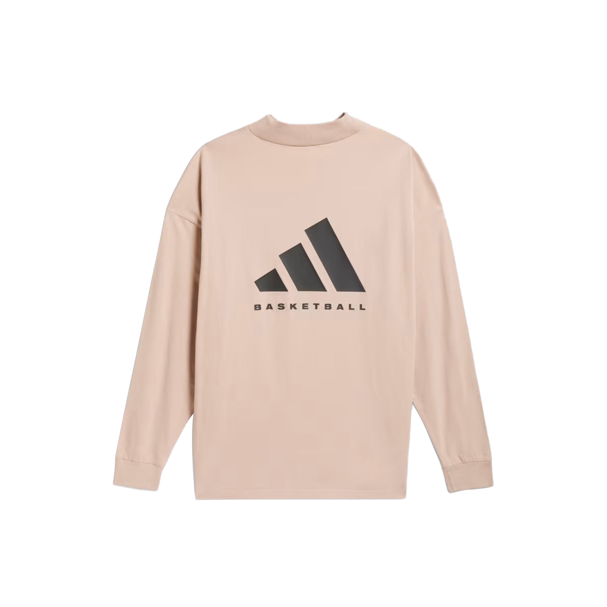 Adidas Basketball Long Sleeve Ash Pearl Tee