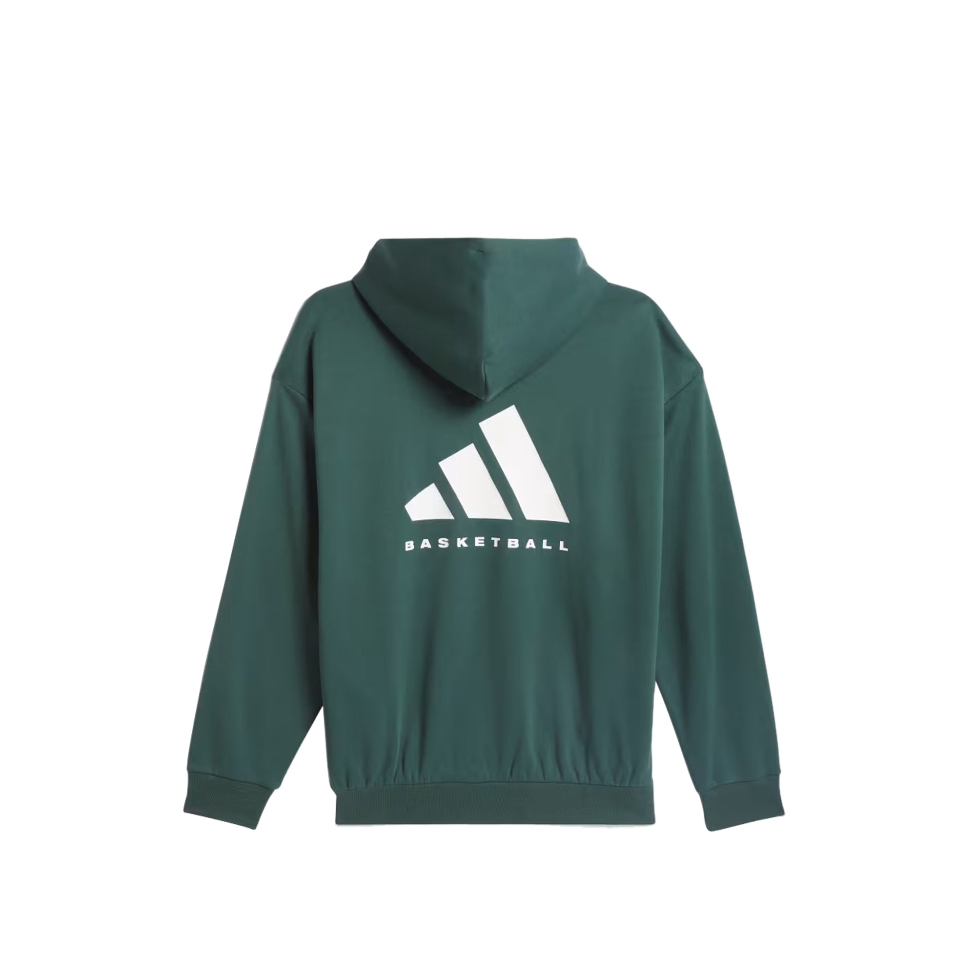 Adidas Fleece Basketball Mineral Green Hoodie