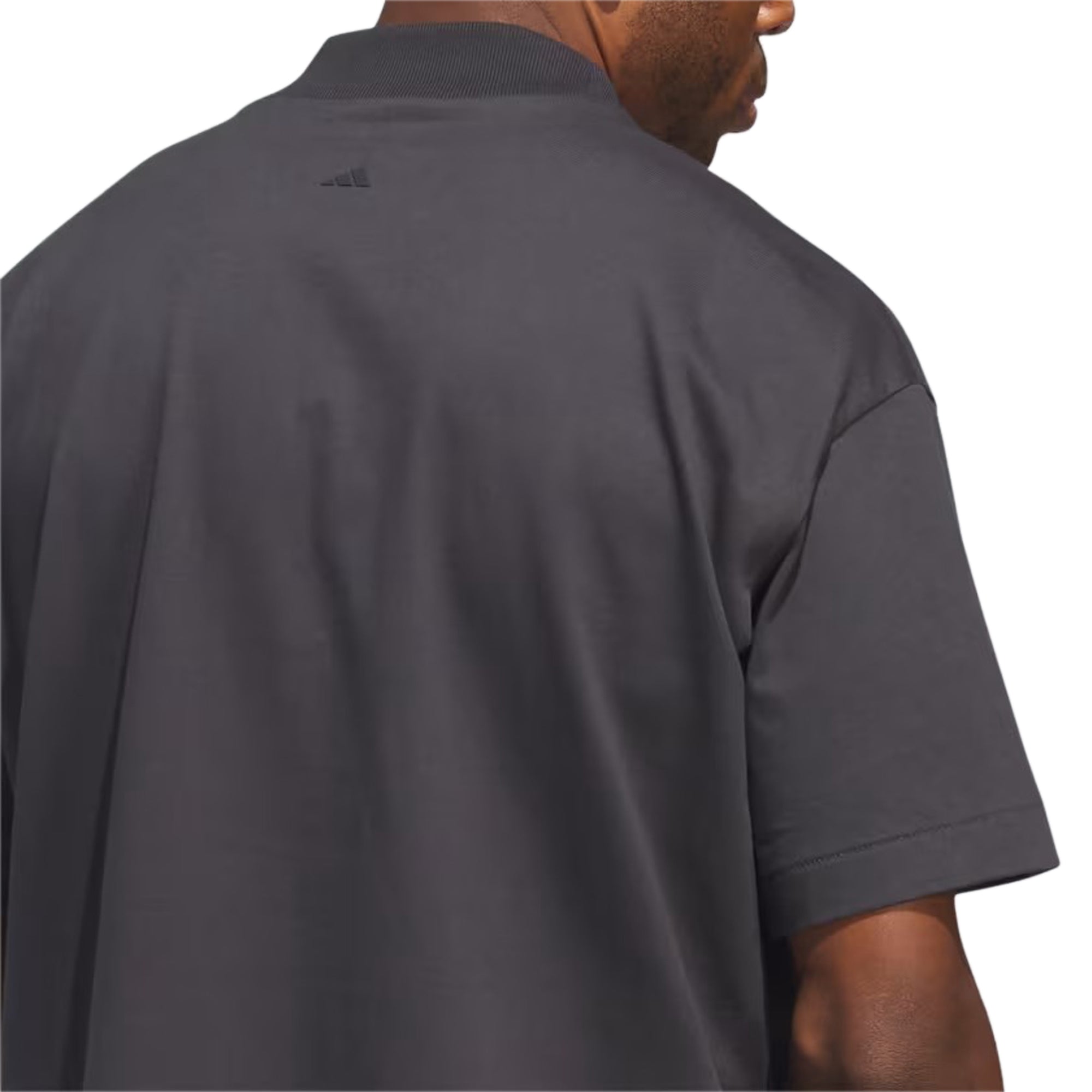 Adidas Mockneck Basketball Carbon Tee