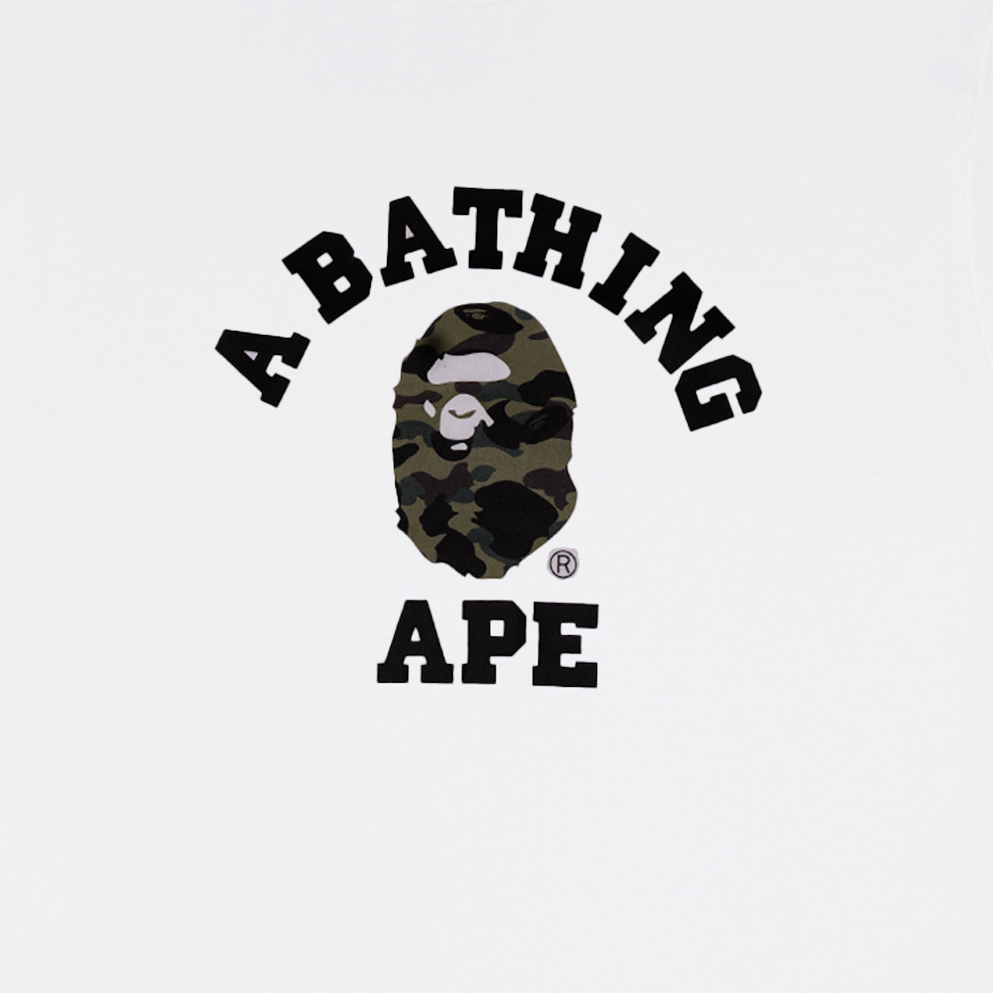 Bape Mens 1st Camo College Tee