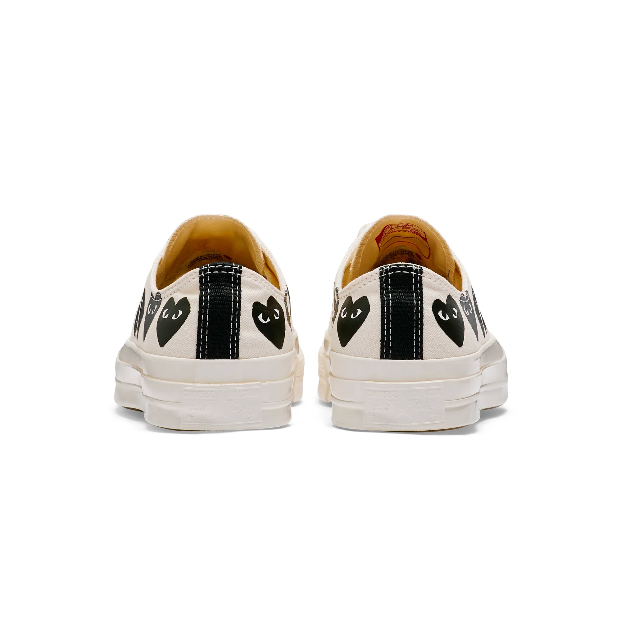 Comme des Garcons PLAY x Converse Unisex Chuck 70 Low Multi Heart Shoes