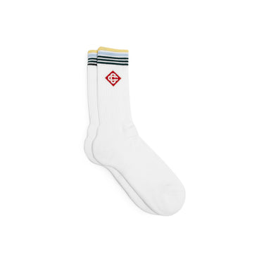 Casablanca Stripe Monogram Sport Socks