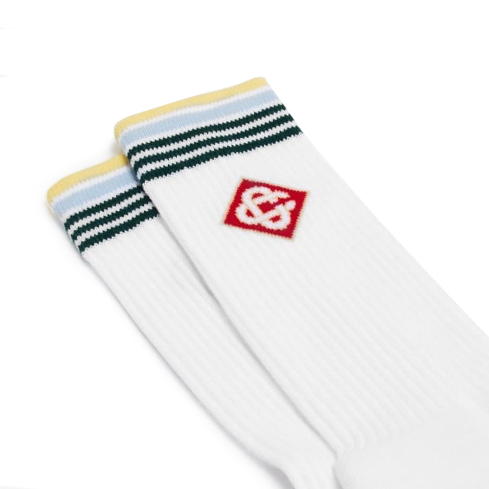 Casablanca Stripe Monogram Sport Socks