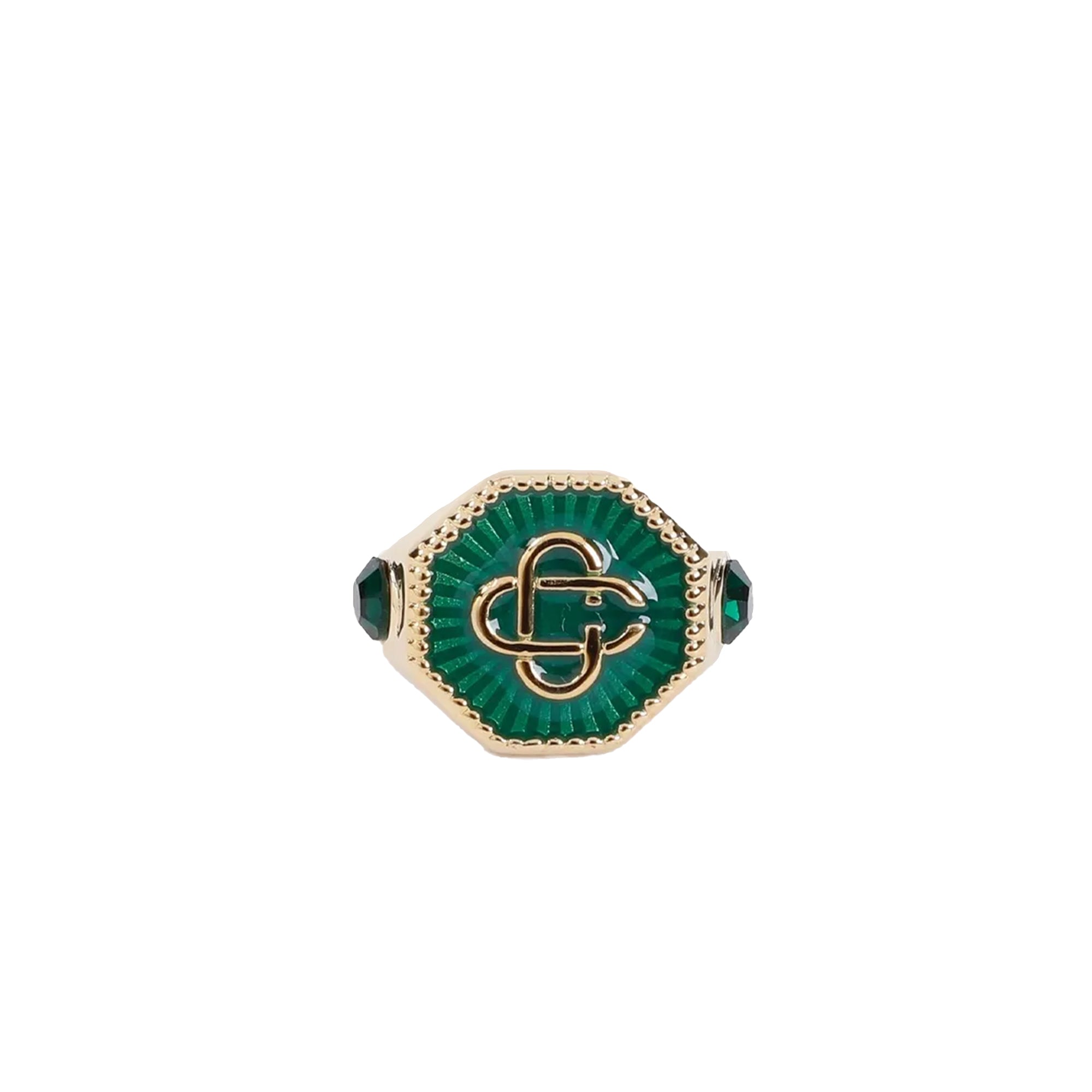 CasaBlanca Unisex Gold Plated Monogram Ring