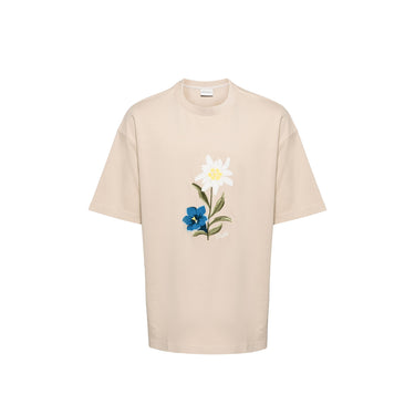Drole de Monsieur Unisex Le T-Shirt Fleurs Brodées