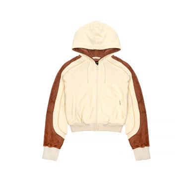 Extra Butter Womens Cropped Zip Up Hoodie