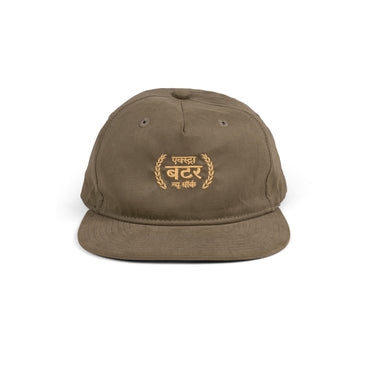 Extra Butter Official Selection Gold Hindi Embroidered Hat