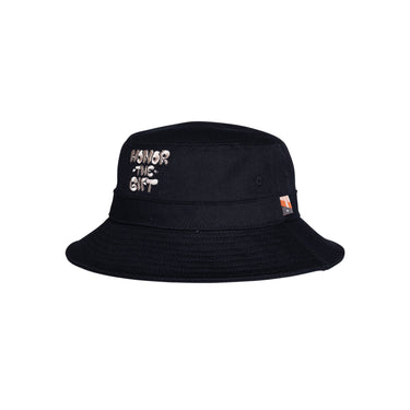 Honor the Gift Unisex Script Black Bucket Hat