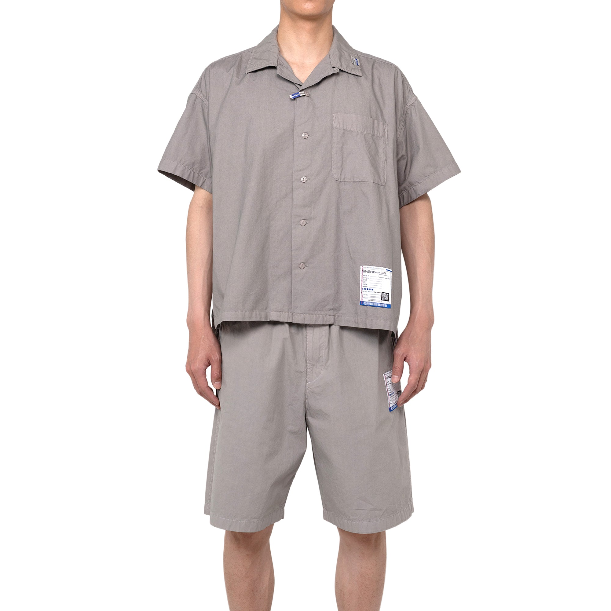 Maison Mihara Yasuhiro Unisex Shirt Light Grey Shirt