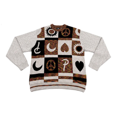Patta Mens Jacquard Crayon Knitted Sweater