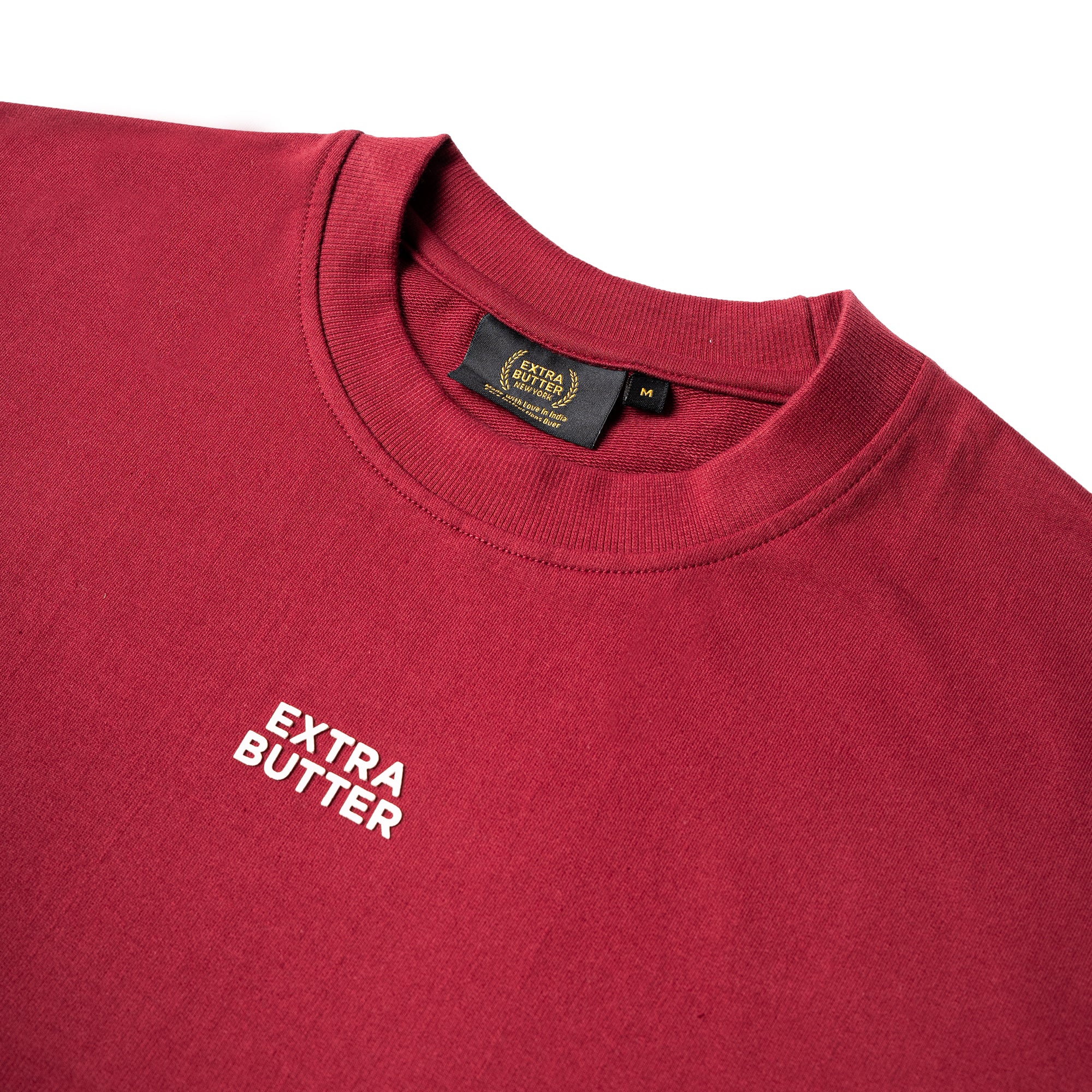 Extra Butter x Cricket Unisex Maroon Tee