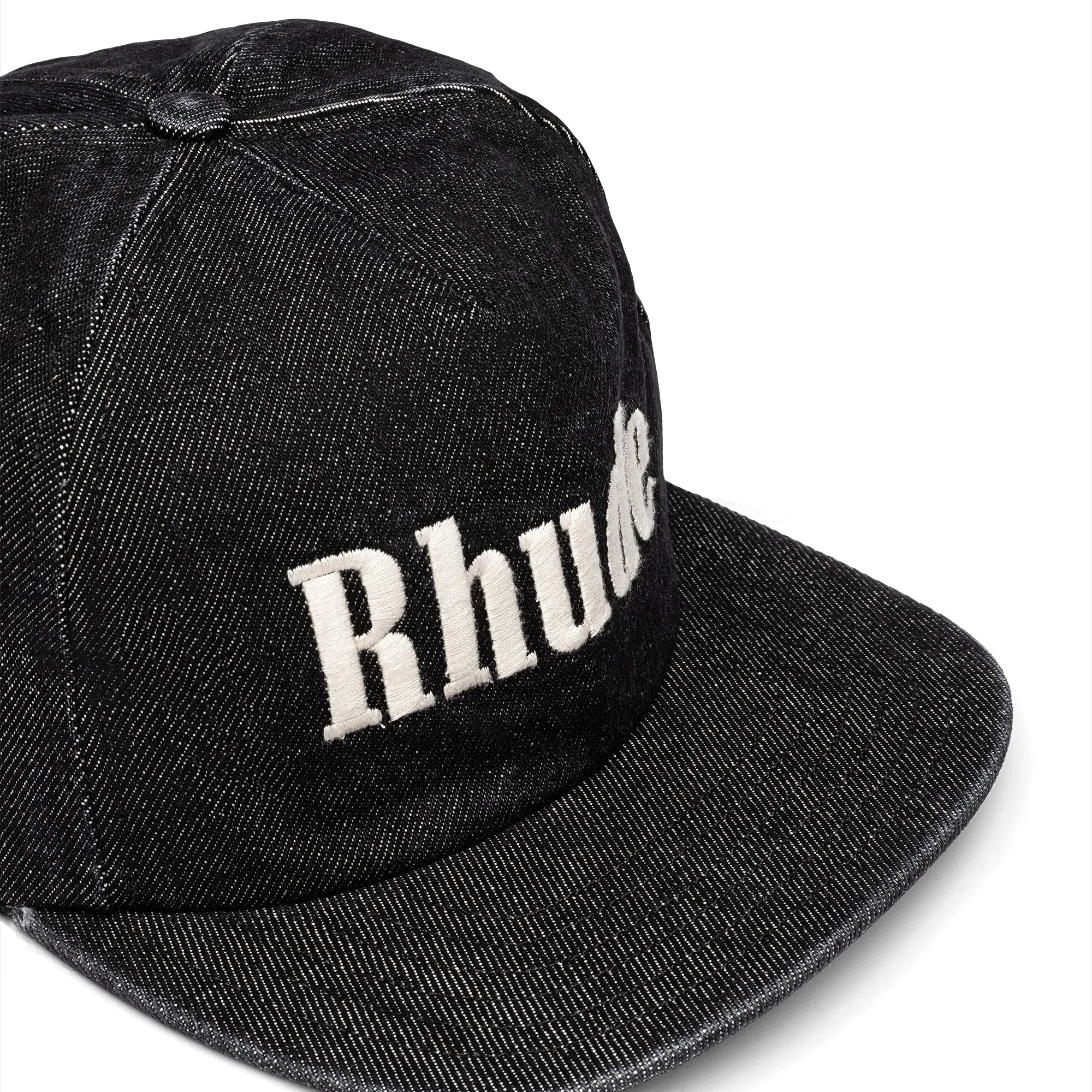 Rhude Unisex Denim Logo Hat Black