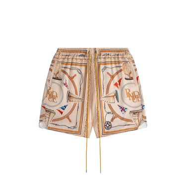 Rhude Nautica Silk Shorts Multi