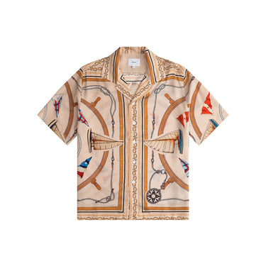 Rhude Mens Nautica Silk Shirt Multi