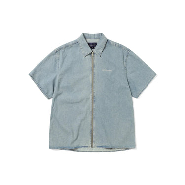 thisisneverthat Washed Denim Zip Shirt