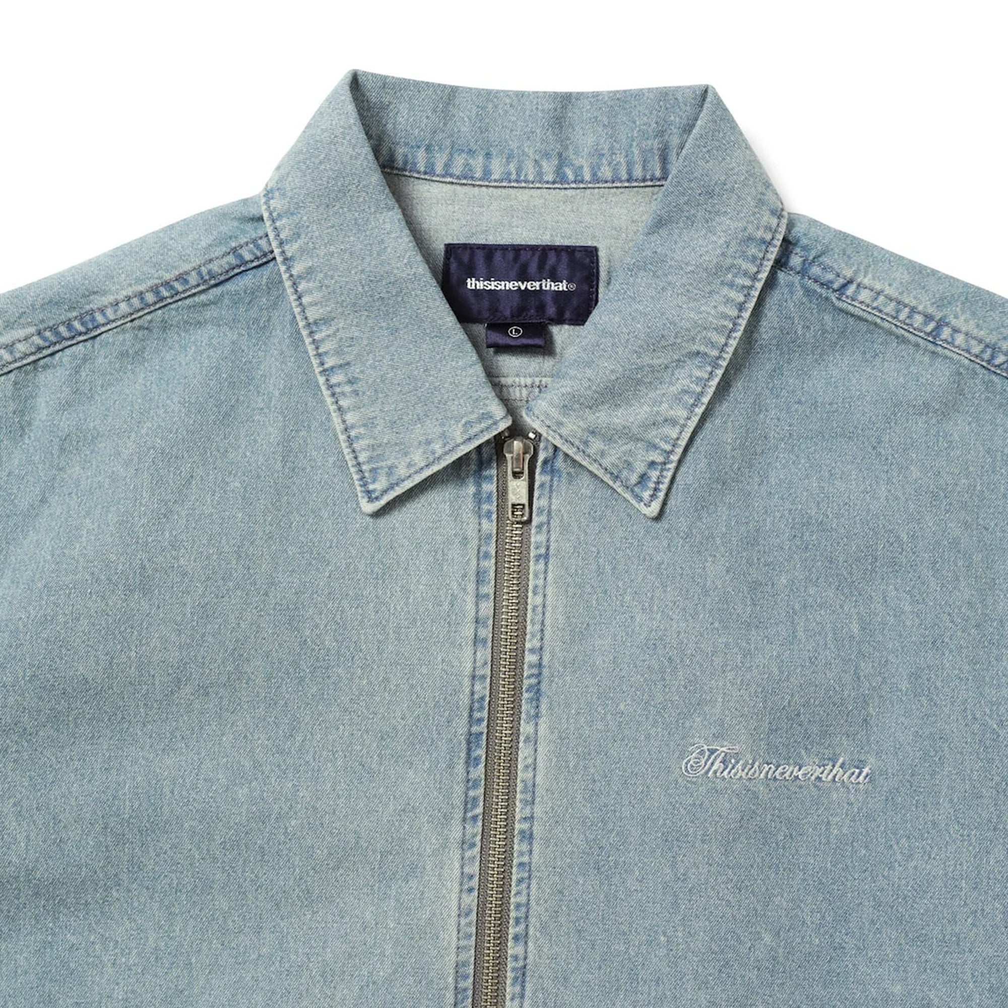 thisisneverthat Washed Denim Zip Shirt