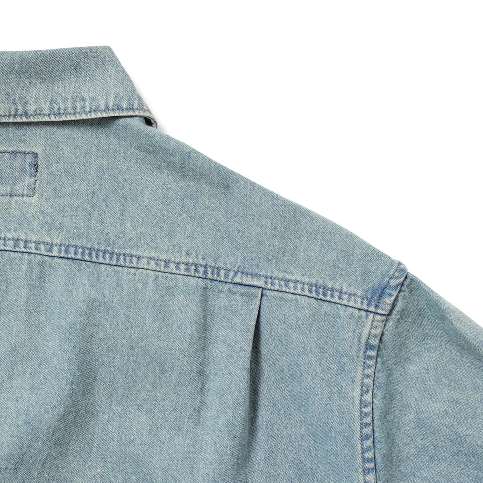 thisisneverthat Washed Denim Zip Shirt