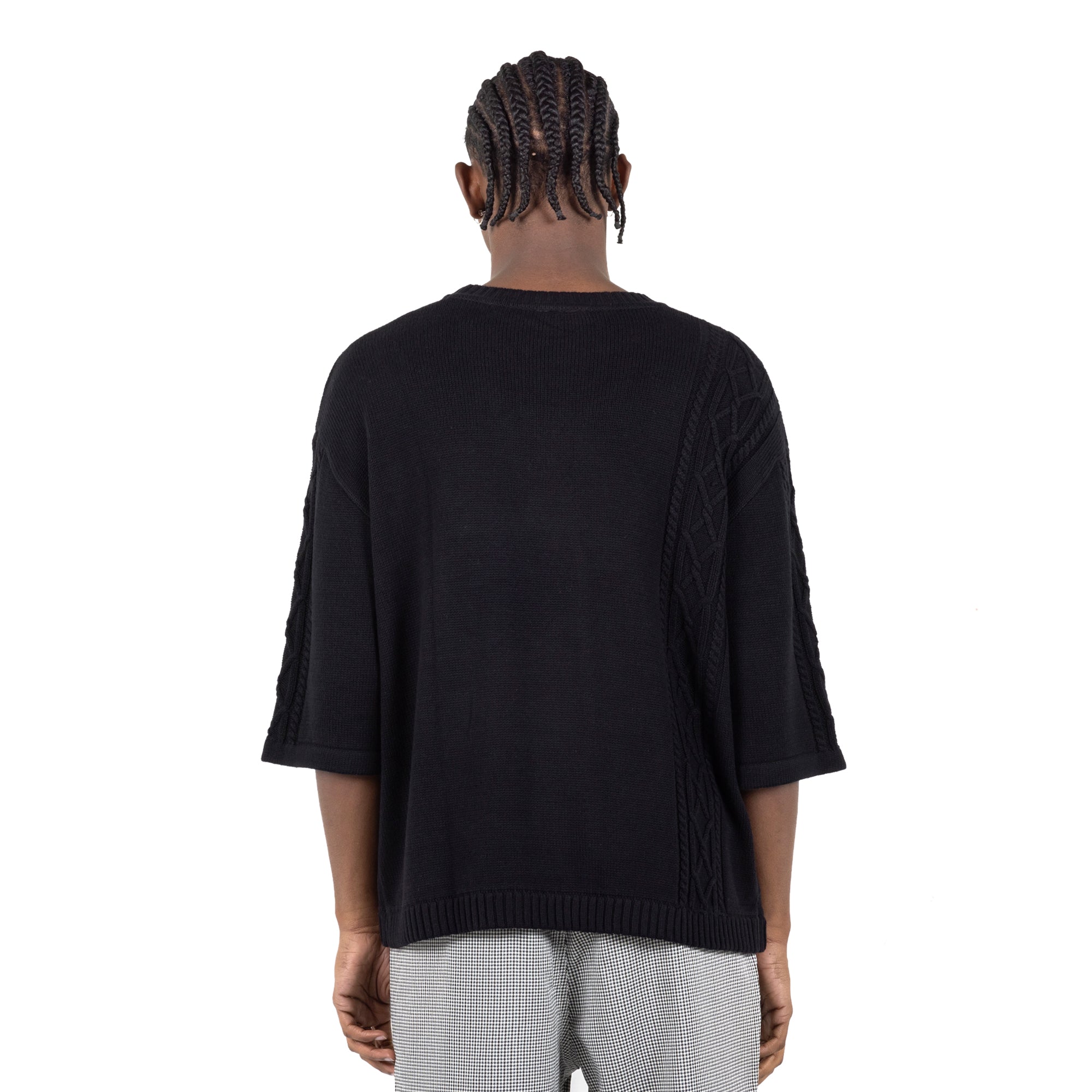 Pleasures Mens Charlie Mock Neck Knit Shirt