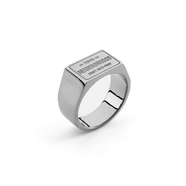 Neighborhood Mens Silver Signet Ring